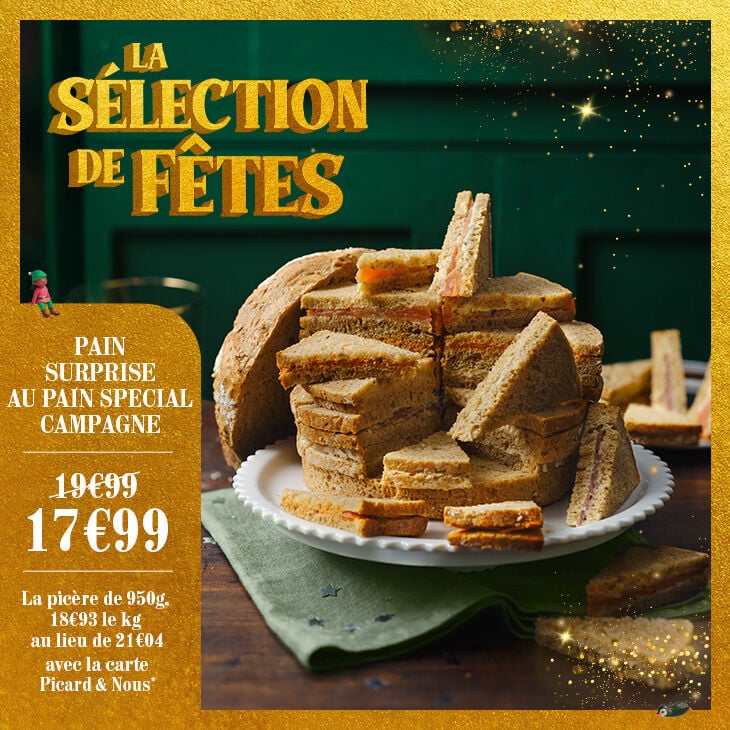 Bannière annonçant une sélection de produit de fêtes en promotion